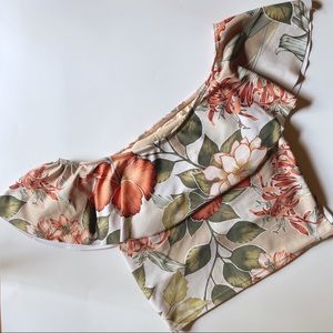 RARE Vintage Hawaii Ruffled Around Swimmer Top